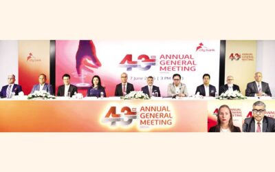 シティバンクは第43回年次株主総会で、現金配当15％、株式配当15％を承認した。