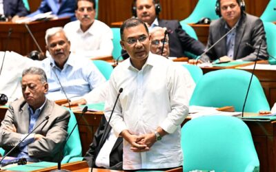 タリク・ラフマン首相が予算審議会で演説
