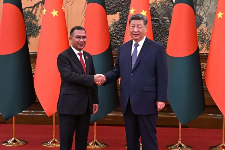 タリク氏と習氏、中国とバングラデシュの「未来共有」パートナーシップ構築で合意