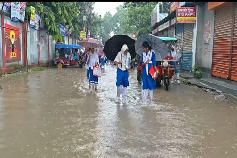 豪雨でガイバンダの都市生活が麻痺