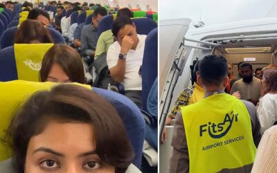 シャージャラル空港で、乗客182人が機内で5時間にわたる恐ろしい体験を強いられた。