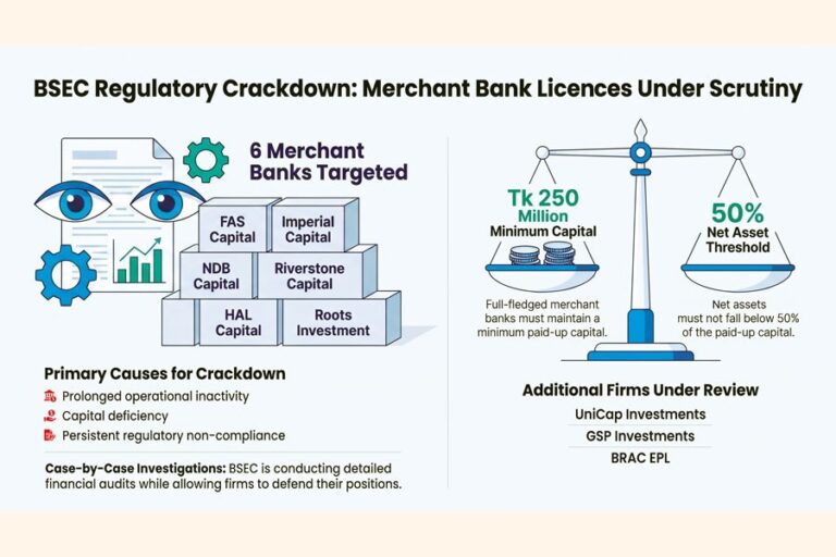 資本不足と業務不振を理由に、6つの商業銀行が免許取り消しの危機に直面