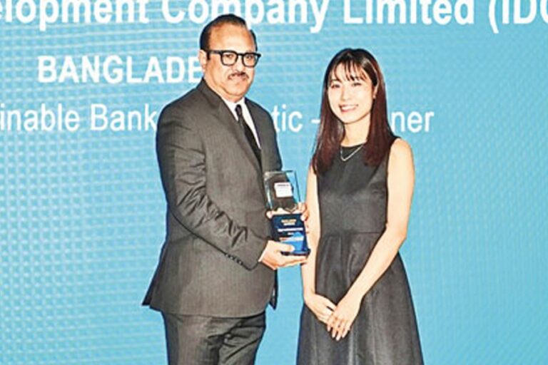 IDCOLがFinanceAsia Awardsで「バングラデシュ最優秀サステナブル銀行」の称号を獲得