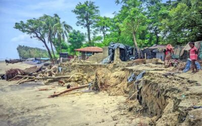 堤防の決壊により、クトゥブディアの住民は苦境に立たされている。