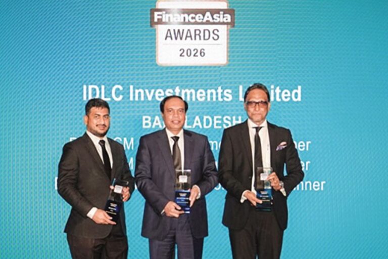 IDLCインベストメンツがファイナンスアジア賞を3部門受賞