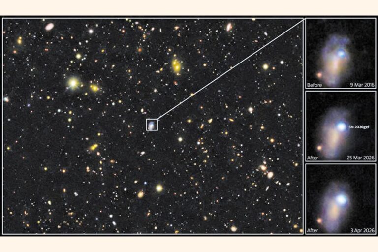 天文学者たちは巨大な星が死を迎える全過程を観測している。