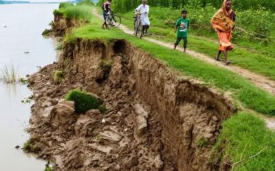 シレットとクシュティアで深刻な土砂崩れが発生