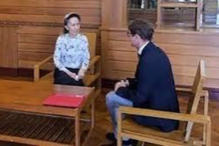 拘束中のスー・チー氏がミャンマーで赤十字職員と面会