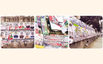 バングラデシュのポスター文化が静かに都市の美観を破壊している